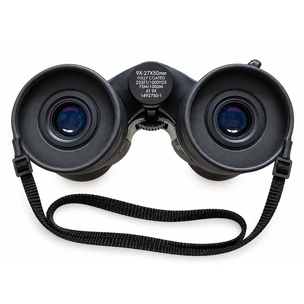 Tasco Futura-LE 9X-27X50mm Zoom Binoculars Black Olive Green 1492750-1